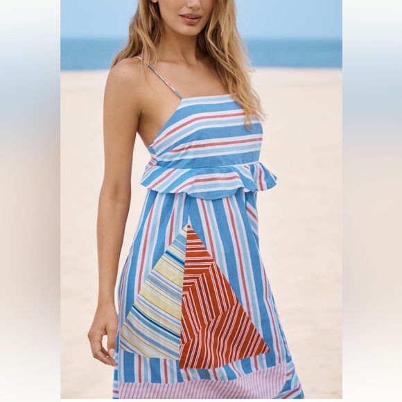 ANTHROPOLOGIE CELANDINE SLEEVELESS SQUARE NECK DRESS SIZE XXS-XL MSRP $118 NWT - Picture 3 of 11